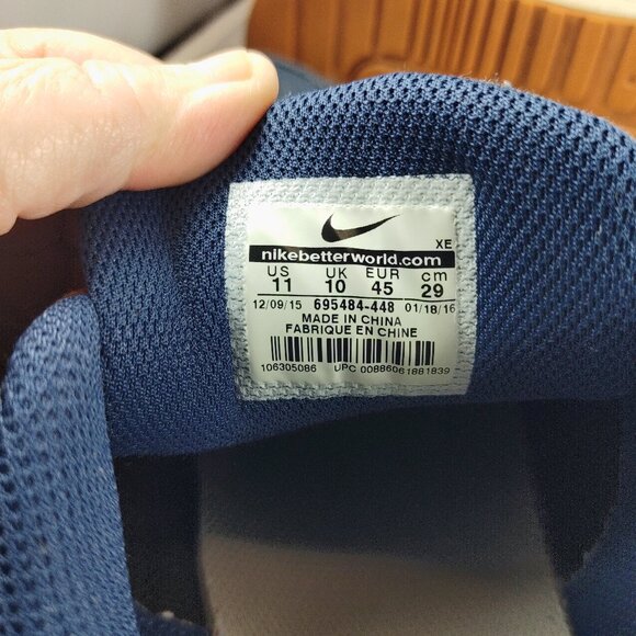 Nike Air Max LTD Shoes Denim Model 695484-448 Blue Jean Gum Bottom Men’s Size 11 - Picture 9 of 9